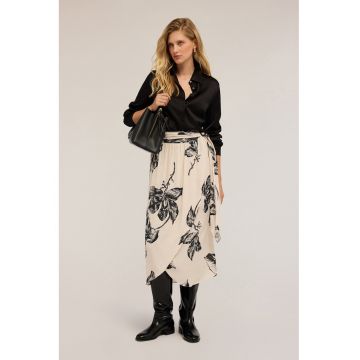 Camasa uni din satin - Negru