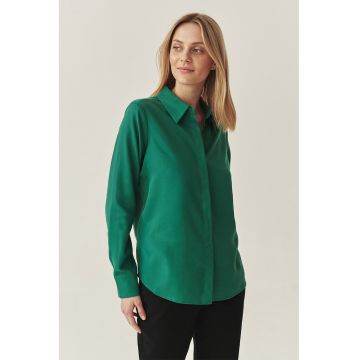 Camasa uni Nikali - Verde aquamarin