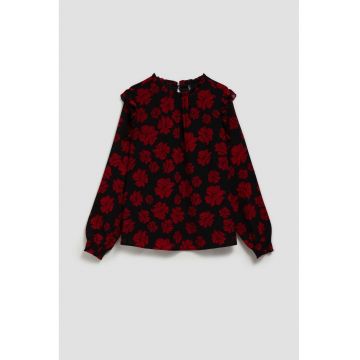 cu model floral -  neagră - mărime - Negru