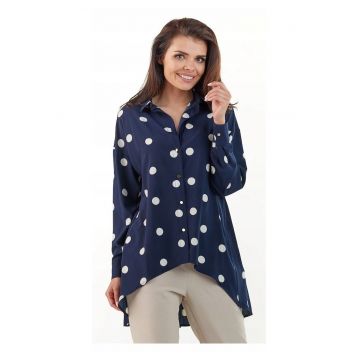 Camasa A217 pentru dama  Poliester - Bleumarin