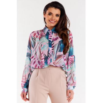 Camasa A513 Elegant Maneca lunga - Tropical