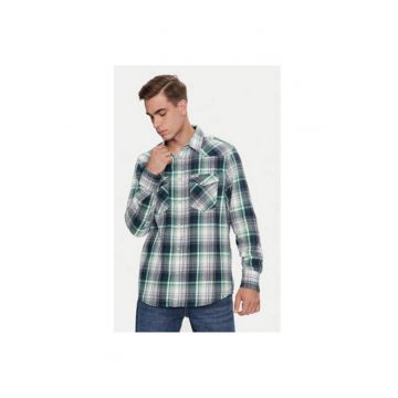 Camasa barbati -  304288494 - Bumbac - Verde - Verde