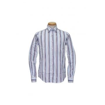 Camasa  barbati - Alb/Albastru deschis/Bleumarin