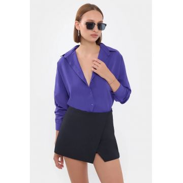 Camasa clasica dama -  textil - violet
