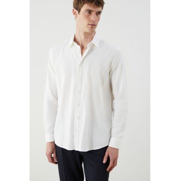 Camasa cu guler clasic - Alb murdar