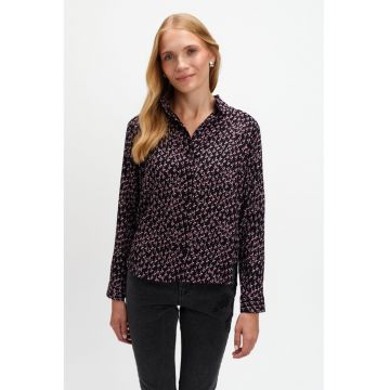 Camasa cu maneci lungi - Rosu/Bleumarin/Lila pal