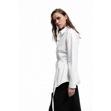 Camasa cu o curea skinny - Alb
