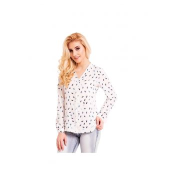 Camasa dama  poliester model Umbrele Albastre