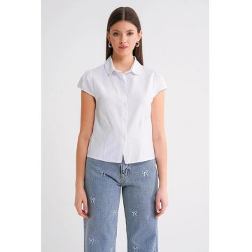 Camasa dama  Slim Fit alb - Alb