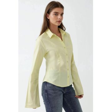 Camasa dama -  textil - galben