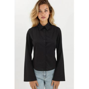 Camasa dama  textil - Negru