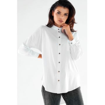 Camasa dama -  Viscoza - Alb - Alb