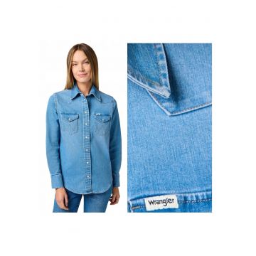 Camasa Dama -  Western - 2 Buzunare - Albastru -