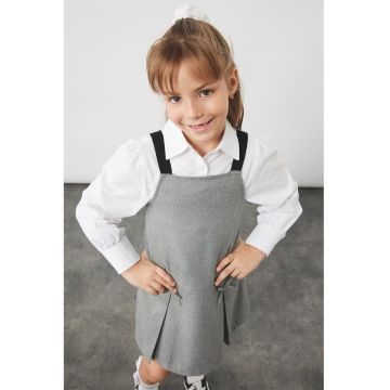 Camasa din bumbac cu guler clasic - Alb