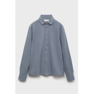 Camasa din bumbac regular fit - Albastru prafuit