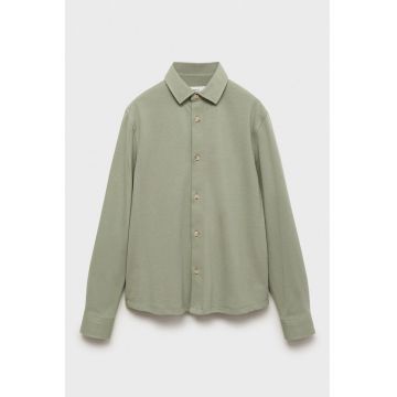 Camasa din bumbac regular fit - Verde fistic