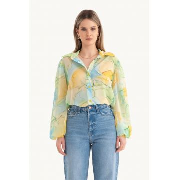 Camasa lejera dama -  sifon - multicolor
