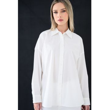 Camasa lejera de bumbac Roux - Alb