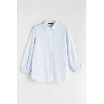 Camasa lejera semitransparenta - Albastru glaciar