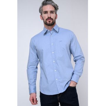 Camasa regular fit cu maneci lungi Relegant - Albastru glaciar