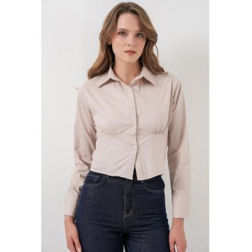 Camasa scurta  crem natural - Crem