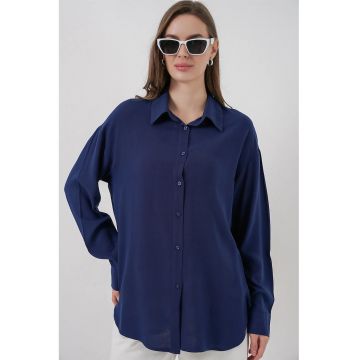 dama - HiCCUP - Basic - albastru marin - textil - Albastru marin