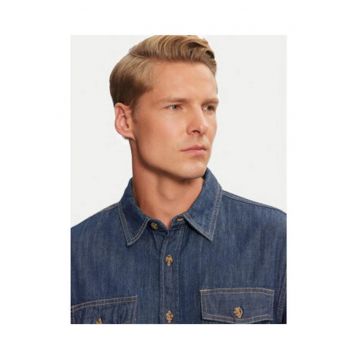 Camada din denim cu buzunare