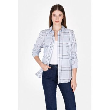 Camasa  albastra - bumbac - White