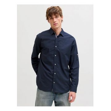 Camasa barbati - Regular fit - Henry - din bumbac - Bleumarin inchis