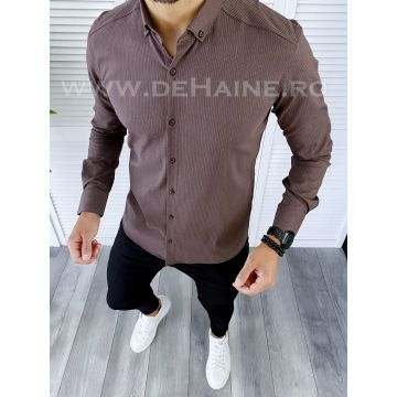 Camasa barbati slim fit maro B5478 O2-5.3