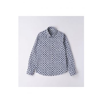 Camasa cu imprimeu pentru baiat -  4.6381 - Alb/Albastru