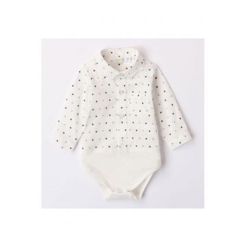 Camasa cu imprimeu pentru bebe baiatel -  4.7187 - Alb/Albastru