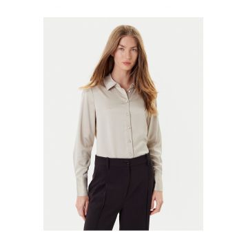 Camasa dama  bej - lucioasa