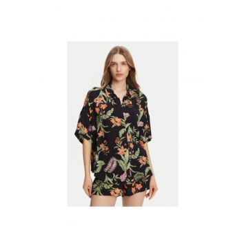 Camasa dama  ERJWT03680 - Viscoza - Negru - Negru