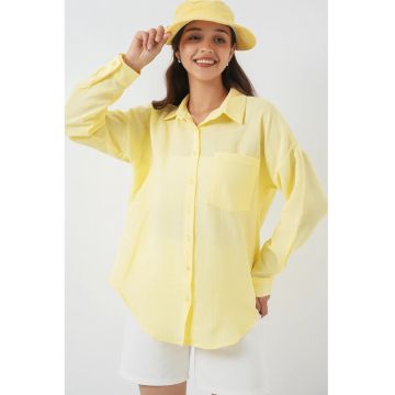 Camasa dama -  galben lamaie - amestec de in