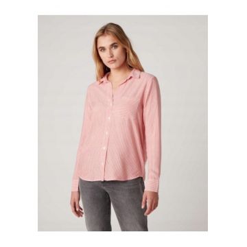 Camasa dama  model 1PKT STRIPE - roz - bumbac -