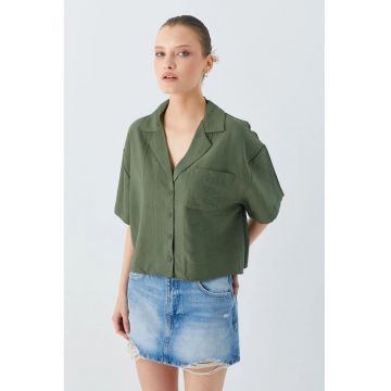 Camasa dama  verde kaki - Kaki