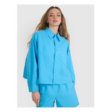 Camasa de dama  albastru - bumbac