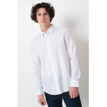 Camasa din amestec de bumbac - Alb