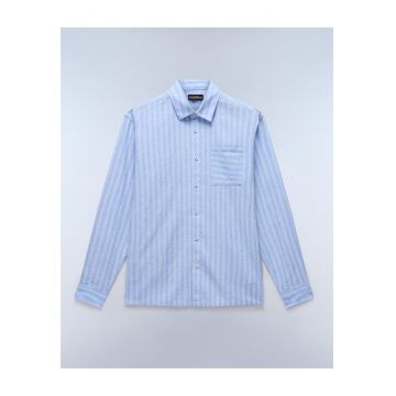 Camasa din amestec de in si bumbac Brolio