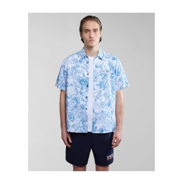 Camasa din bumbac cu maneca scurta Ronge -