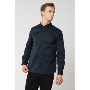 Camasa Oxford regular fit - Albastru inchis