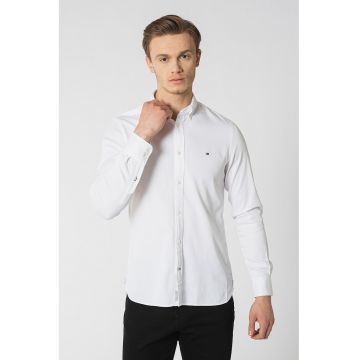 Camasa Oxford slim fit - Alb optic