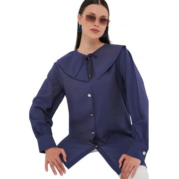Camasa pentru dama -  Viscoza/Nylon - Albastru