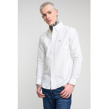 Camasa regular fit cu guler fixat cu nasturi - Alb
