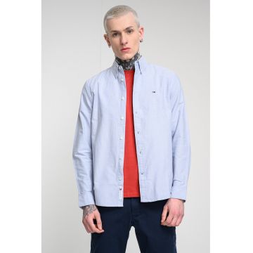 Camasa regular fit cu guler fixat cu nasturi - Albastru lavanda