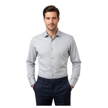 Camasa slim fit cu model -