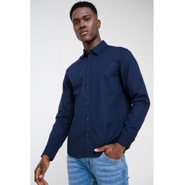 Camasa slim fit de bumbac Canton - Bleumarin
