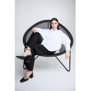 Camasa supradimensionata din bumbac - Alb optic