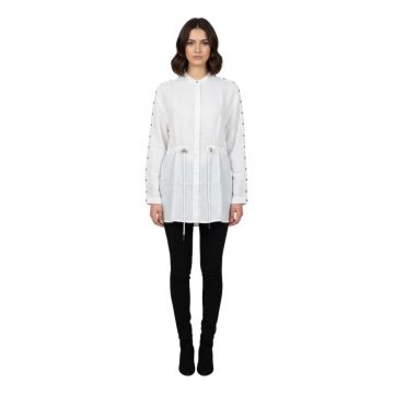 Camasa T-Elsa lunga cu strasuri -